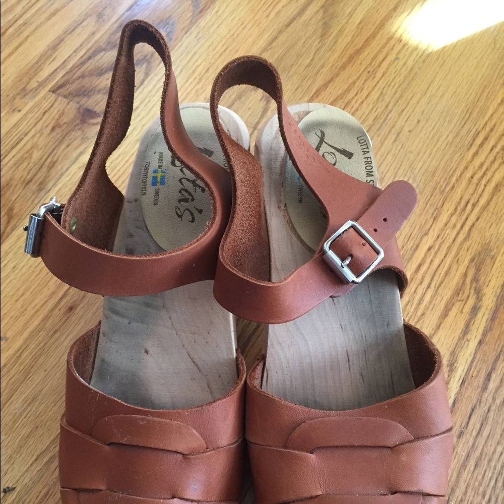 Lotta from Stockholm Peep Toe Clogs